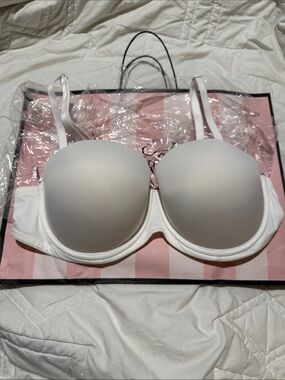 Victorias Secret PINK White Strapless Convertible Bra
